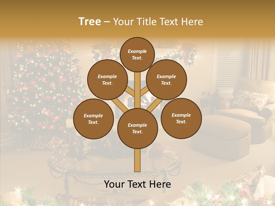 Room Holiday Christmas PowerPoint Template