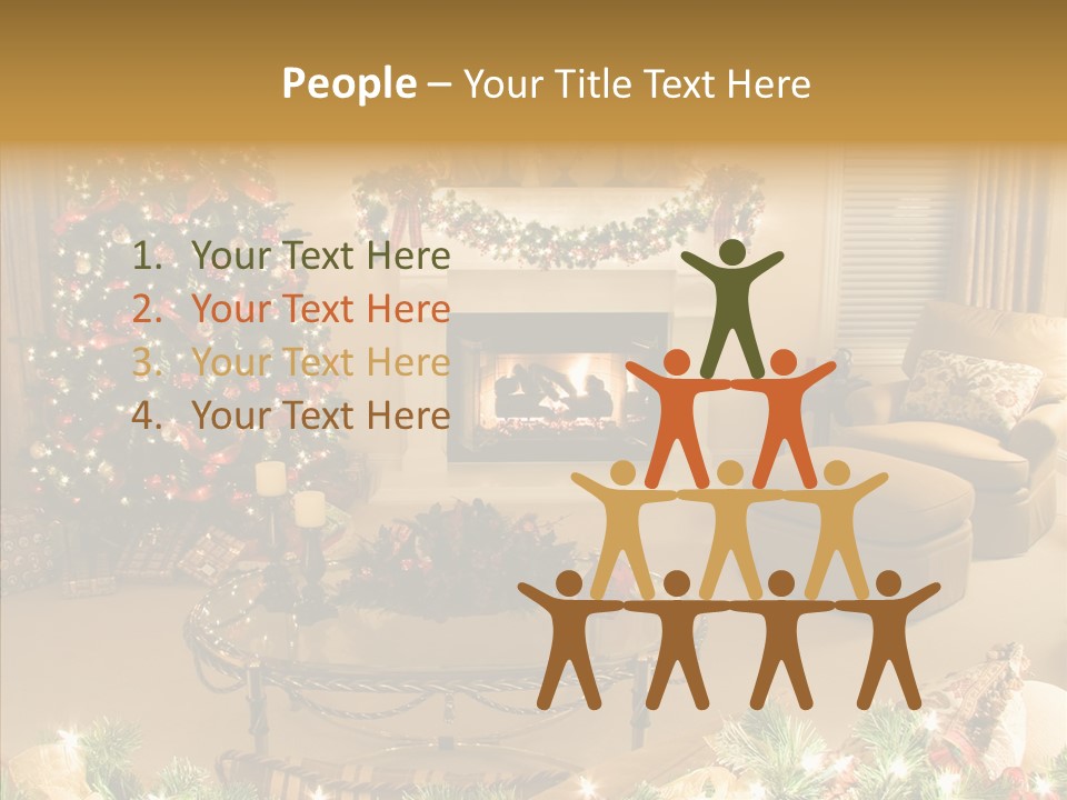 Room Holiday Christmas PowerPoint Template