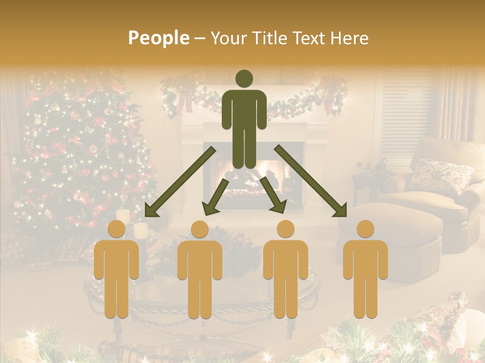 Room Holiday Christmas PowerPoint Template