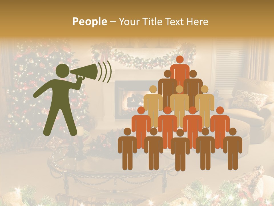 Room Holiday Christmas PowerPoint Template