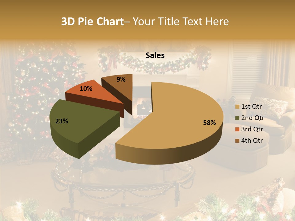 Room Holiday Christmas PowerPoint Template
