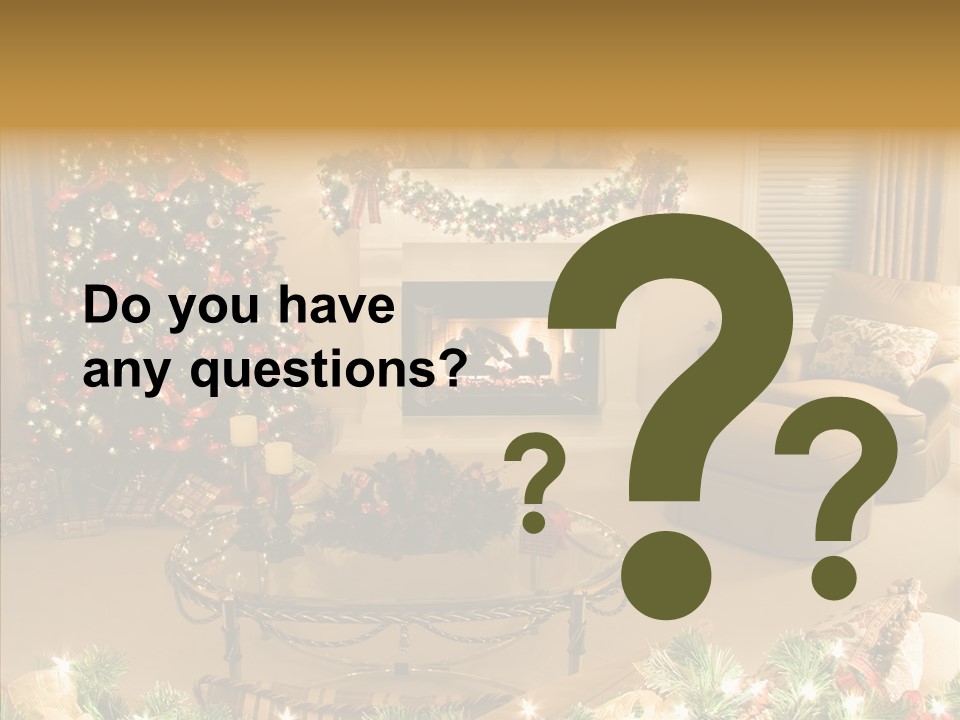Room Holiday Christmas PowerPoint Template