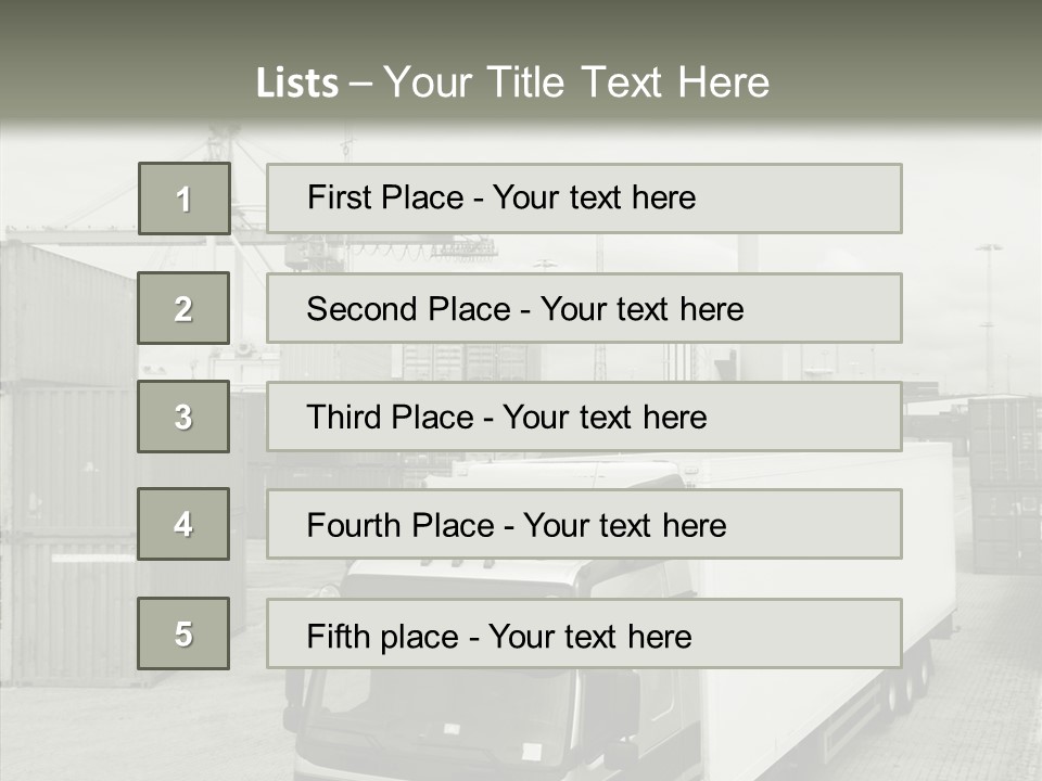 Countryside Transportation Road PowerPoint Template
