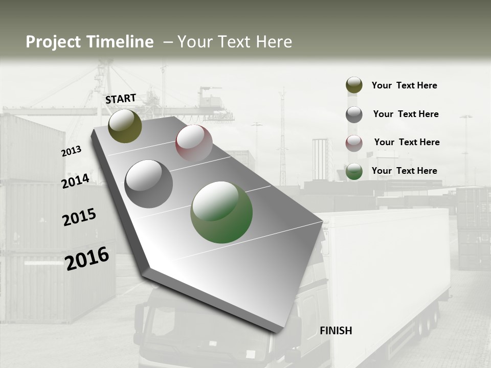 Countryside Transportation Road PowerPoint Template
