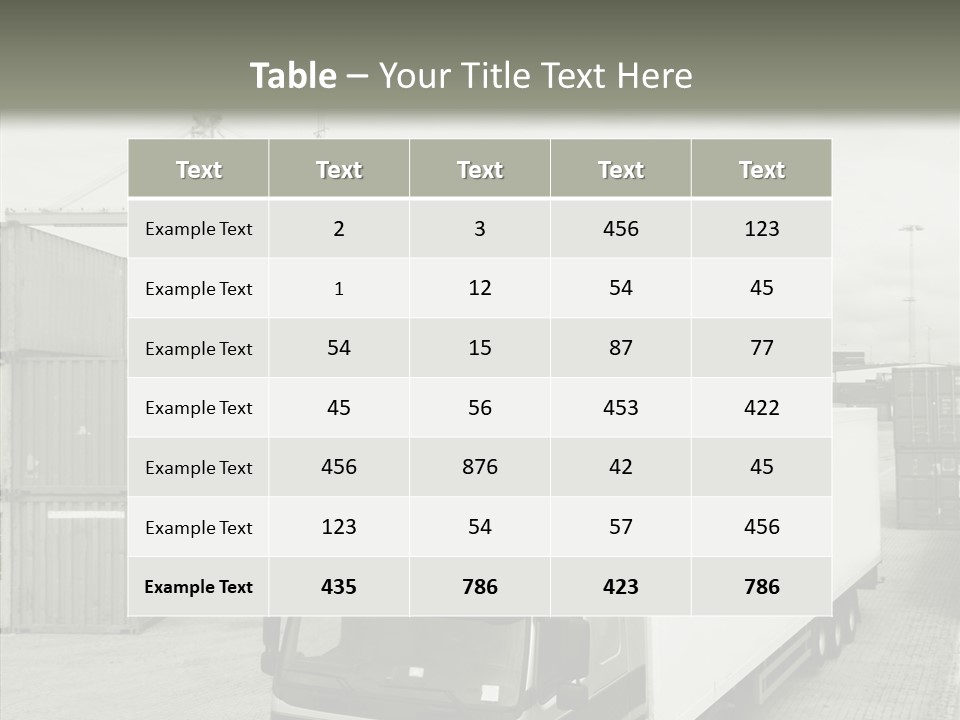 Countryside Transportation Road PowerPoint Template
