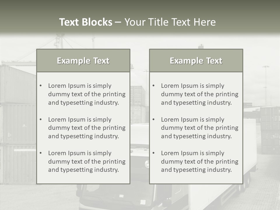 Countryside Transportation Road PowerPoint Template