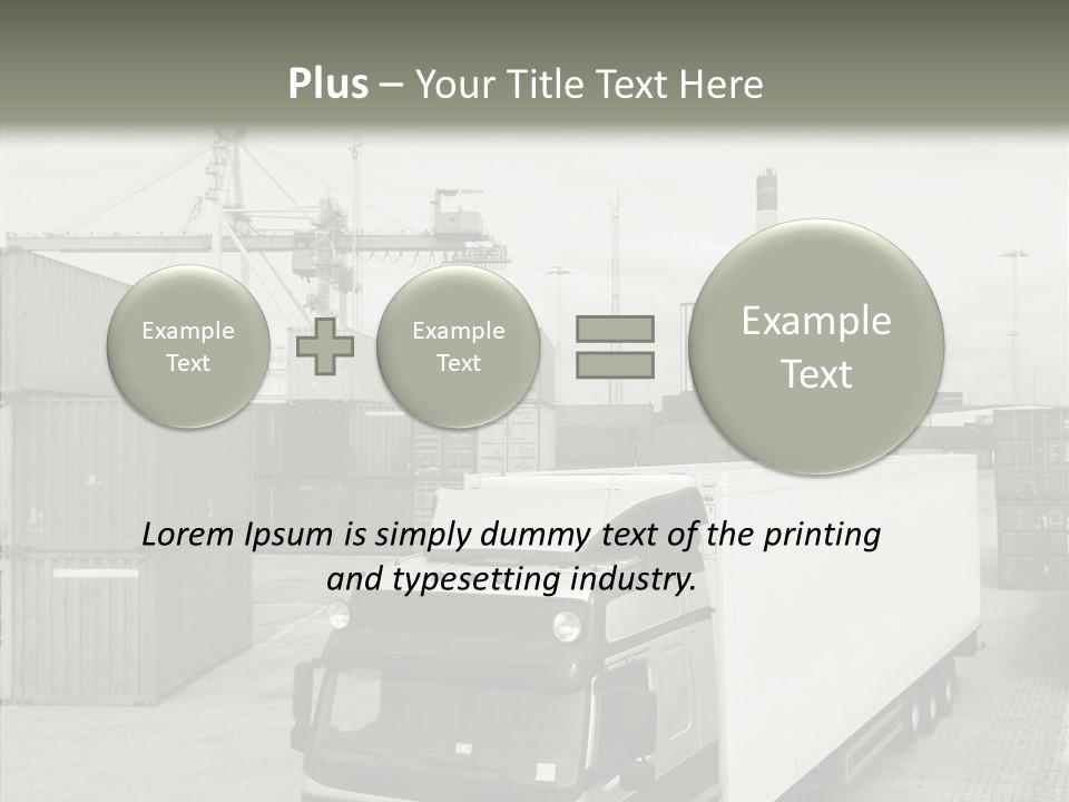 Countryside Transportation Road PowerPoint Template