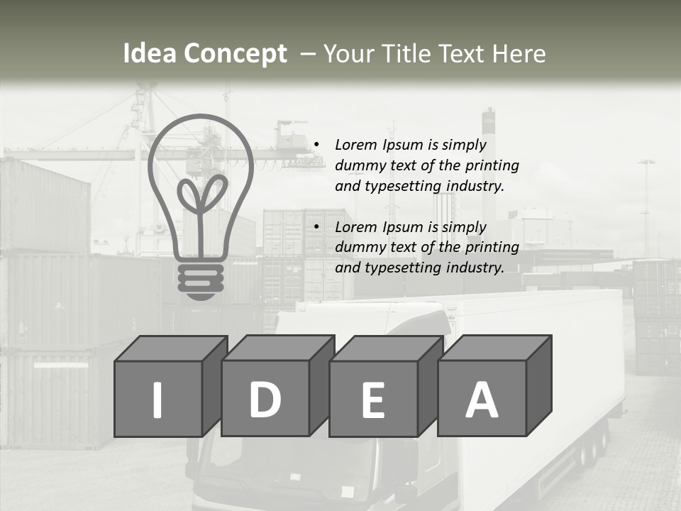 Countryside Transportation Road PowerPoint Template