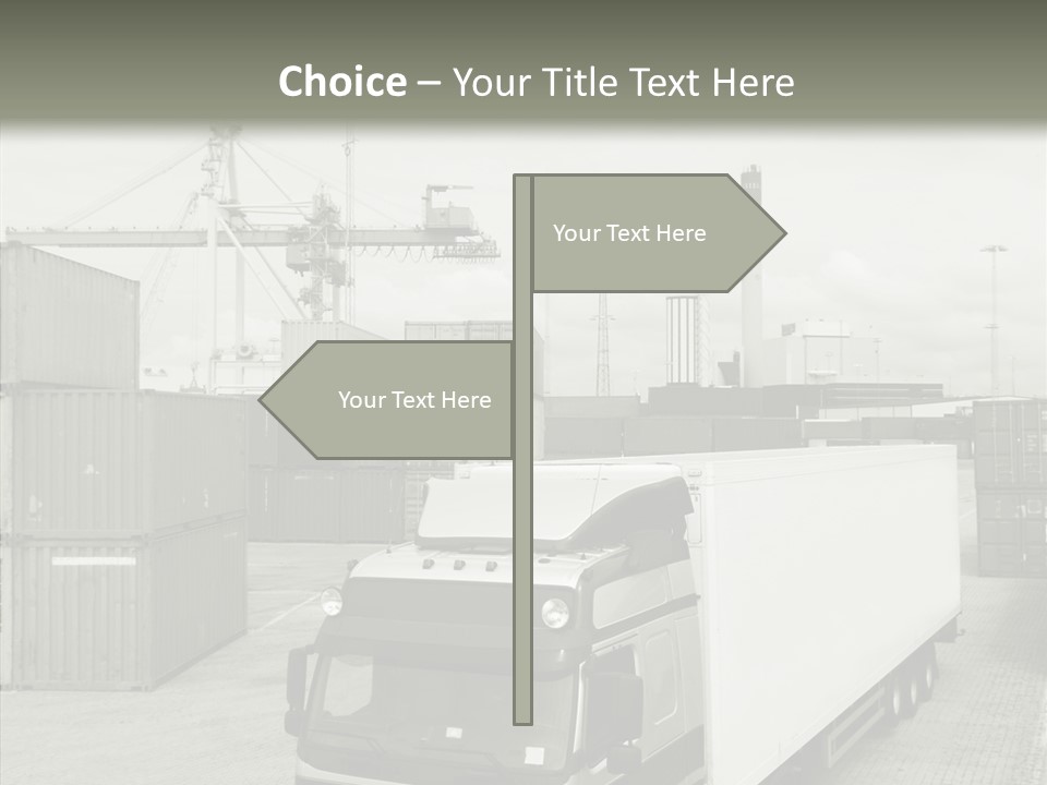 Countryside Transportation Road PowerPoint Template