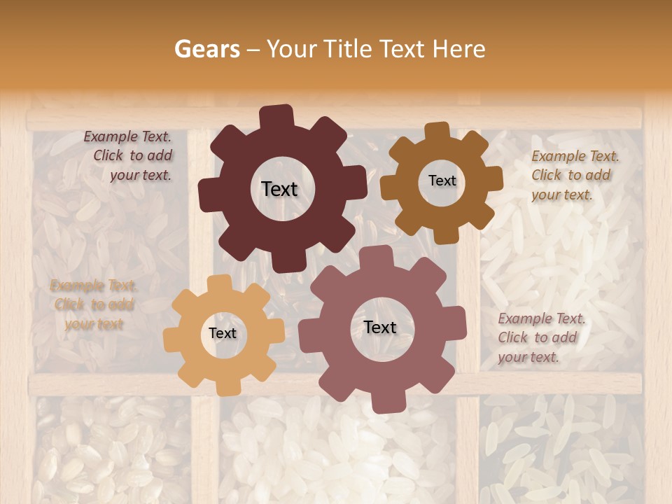 Food Close Up Dark PowerPoint Template