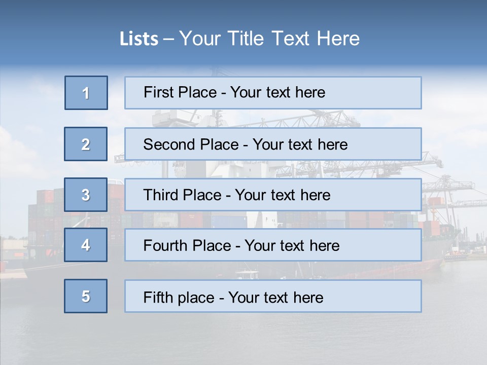 Holland Embarquement Cargo PowerPoint Template