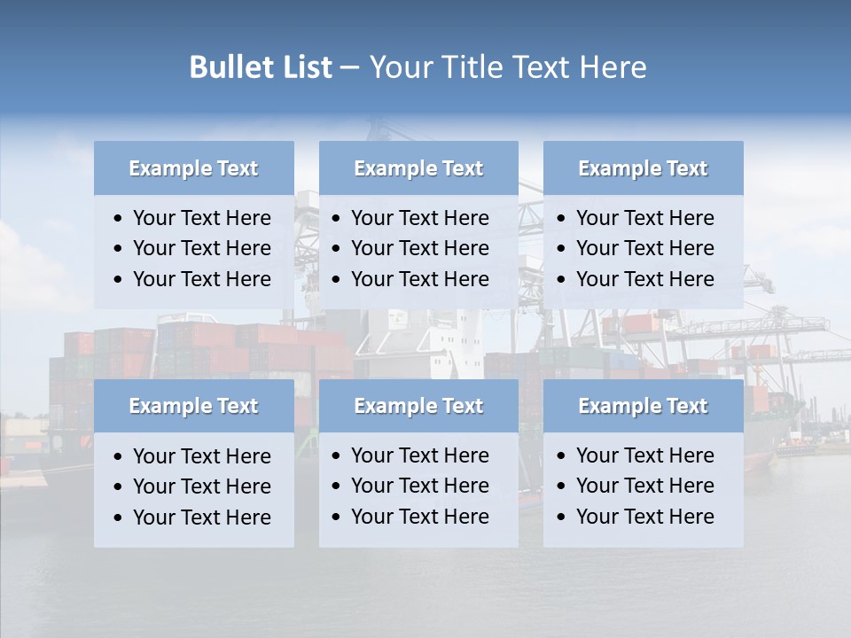 Holland Embarquement Cargo PowerPoint Template
