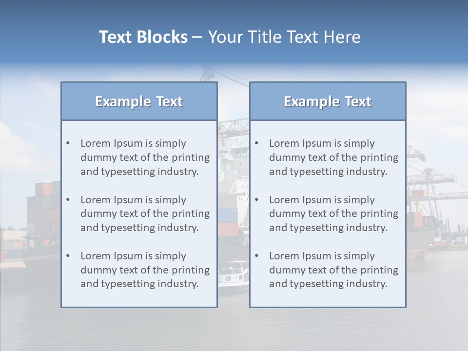 Holland Embarquement Cargo PowerPoint Template