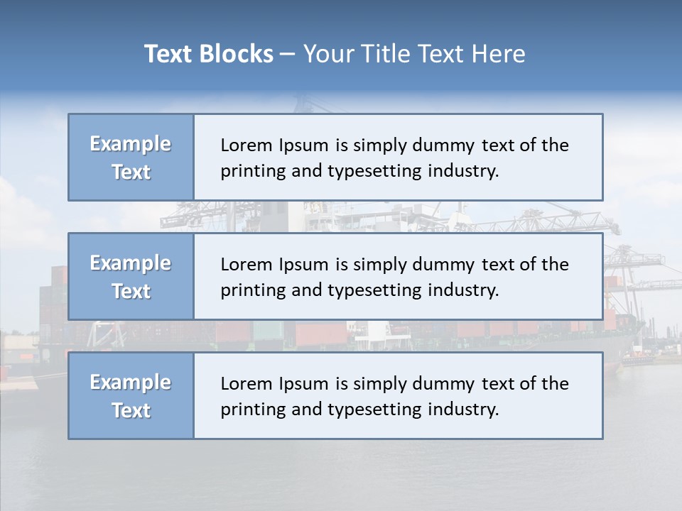 Holland Embarquement Cargo PowerPoint Template