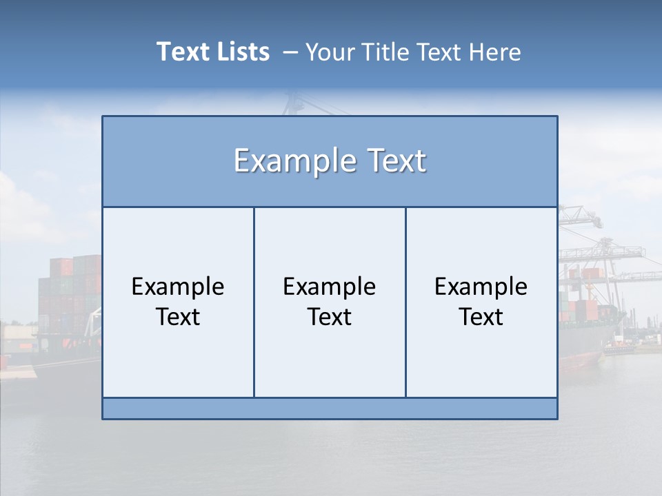 Holland Embarquement Cargo PowerPoint Template