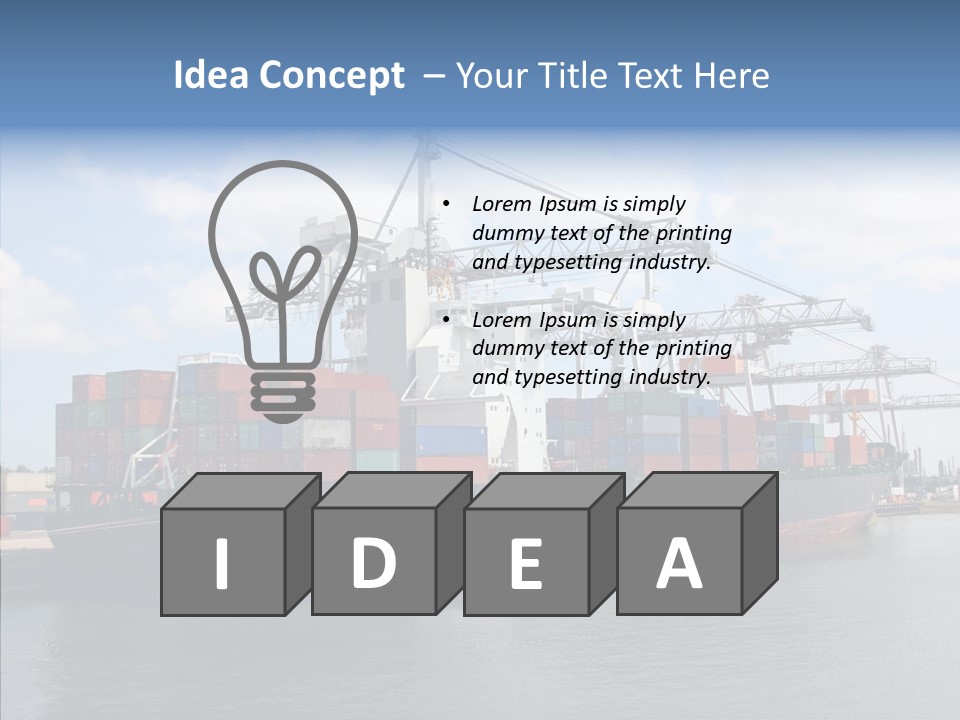 Holland Embarquement Cargo PowerPoint Template