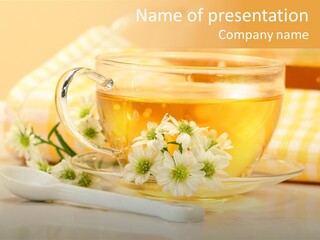 Warm Nature Plant PowerPoint Template