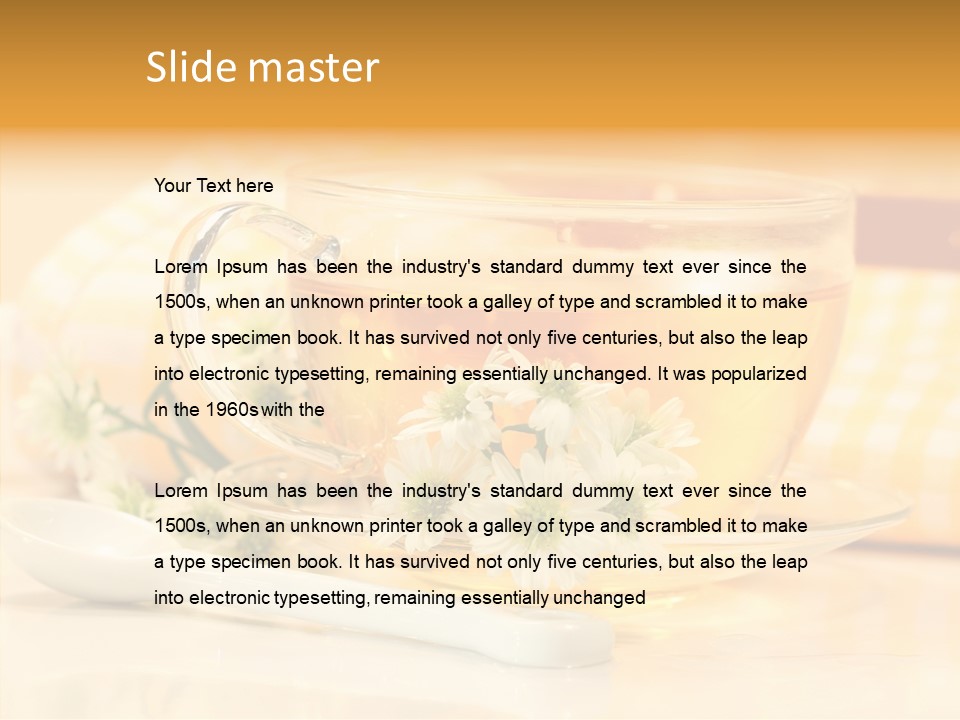 Warm Nature Plant PowerPoint Template