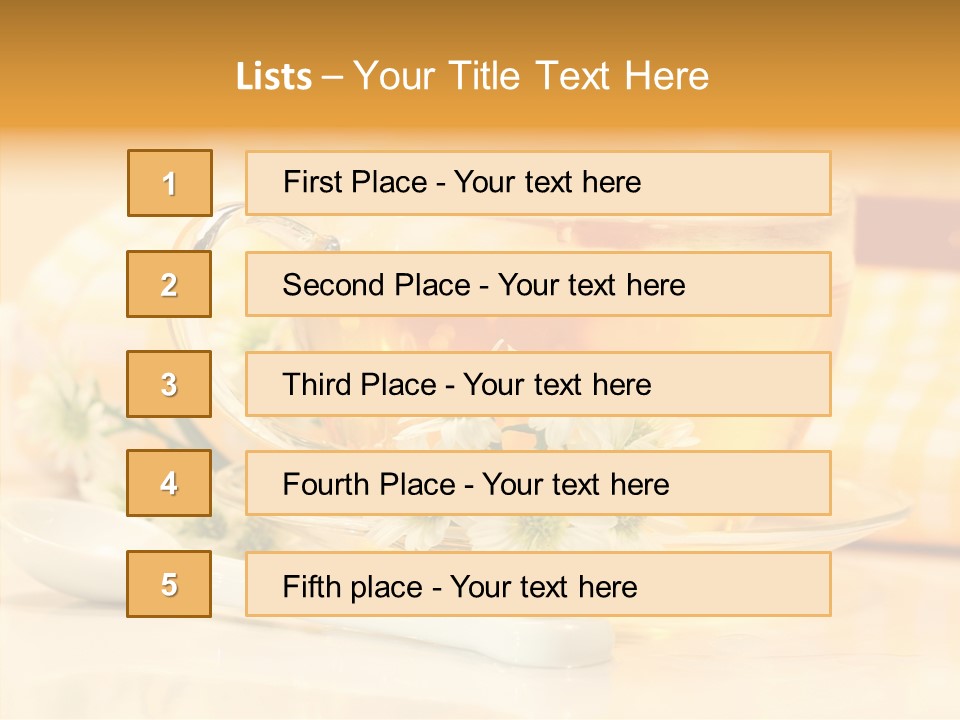 Warm Nature Plant PowerPoint Template
