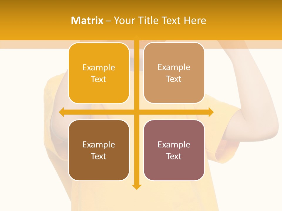 Yellow Handsome Caucasian PowerPoint Template