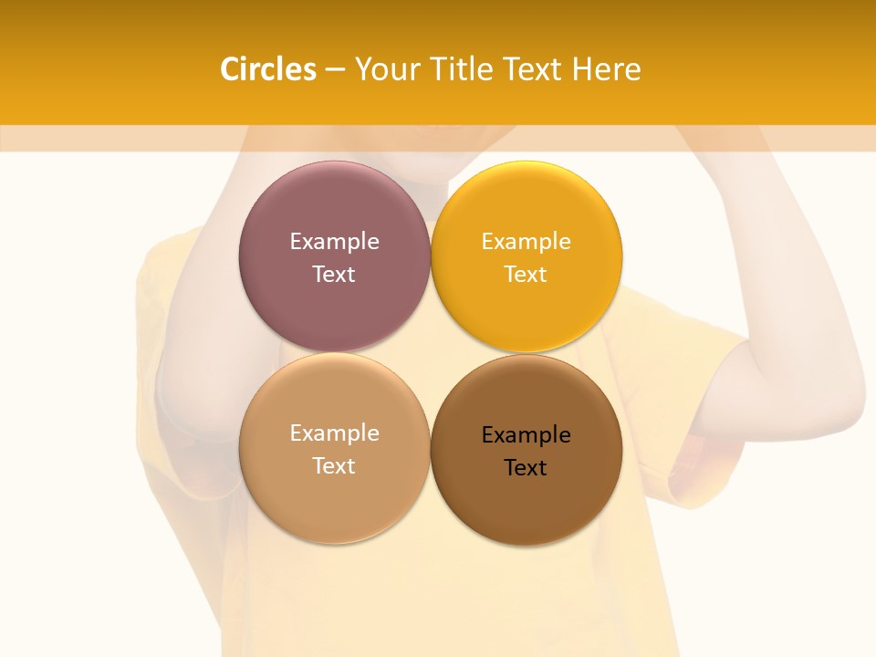 Yellow Handsome Caucasian PowerPoint Template