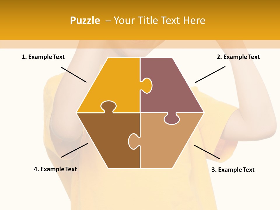 Yellow Handsome Caucasian PowerPoint Template