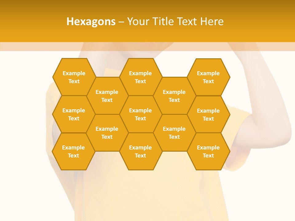 Yellow Handsome Caucasian PowerPoint Template