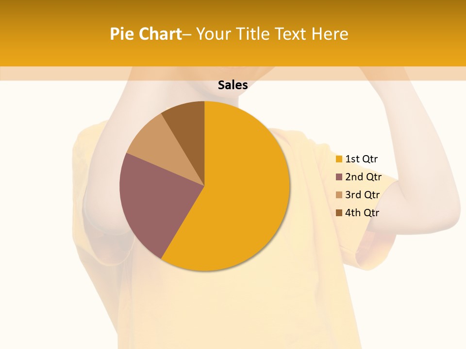 Yellow Handsome Caucasian PowerPoint Template