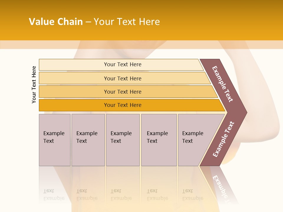 Yellow Handsome Caucasian PowerPoint Template