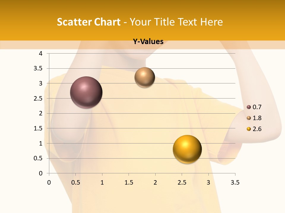 Yellow Handsome Caucasian PowerPoint Template