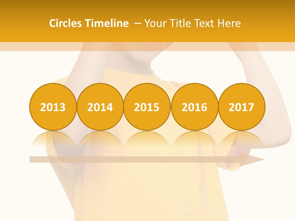 Yellow Handsome Caucasian PowerPoint Template