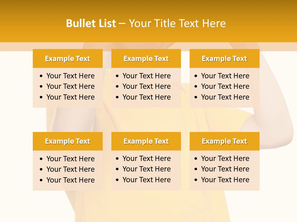 Yellow Handsome Caucasian PowerPoint Template