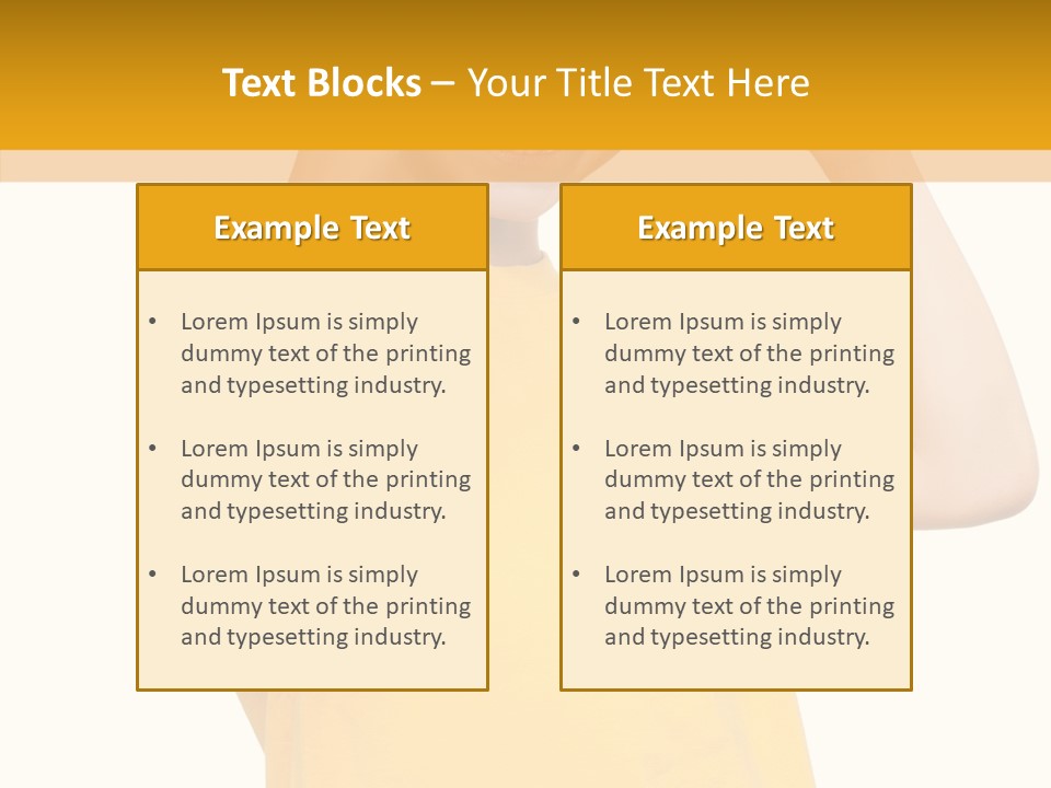 Yellow Handsome Caucasian PowerPoint Template
