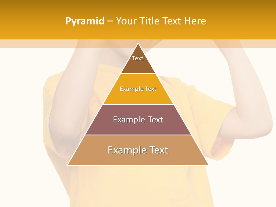 Yellow Handsome Caucasian PowerPoint Template