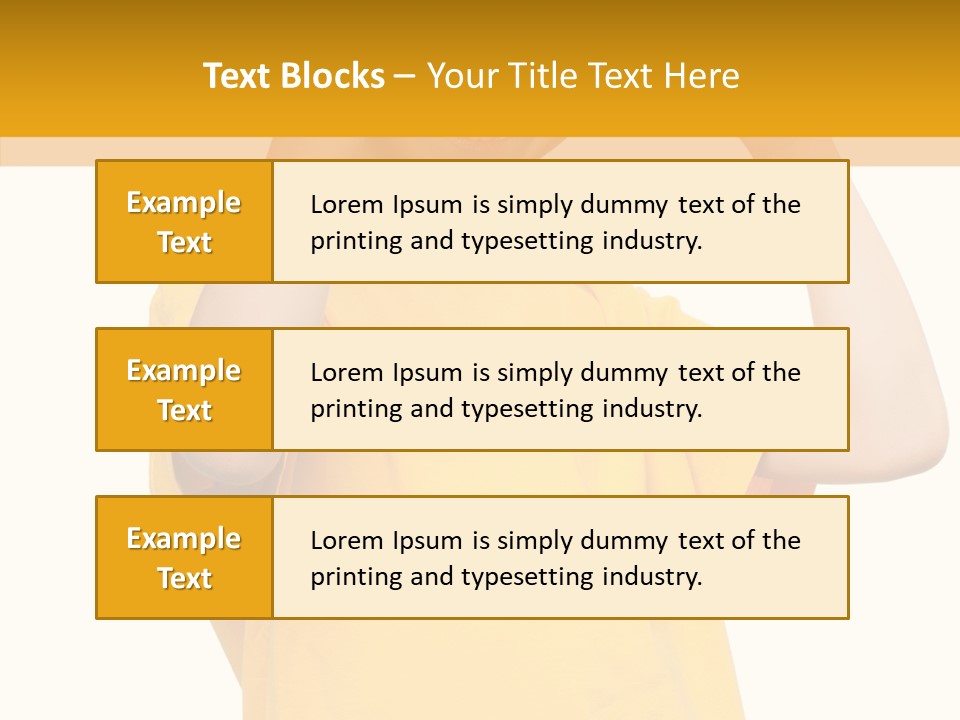 Yellow Handsome Caucasian PowerPoint Template