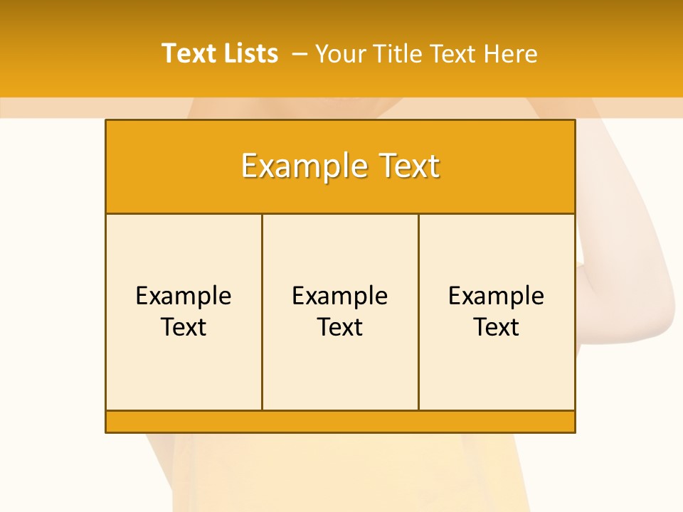 Yellow Handsome Caucasian PowerPoint Template
