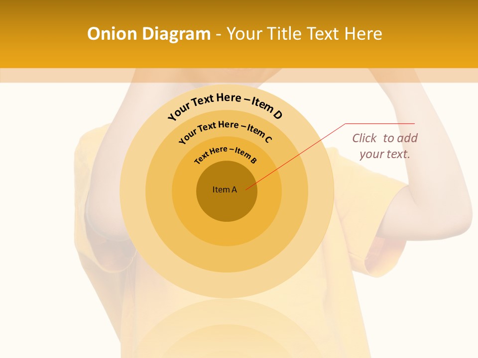 Yellow Handsome Caucasian PowerPoint Template