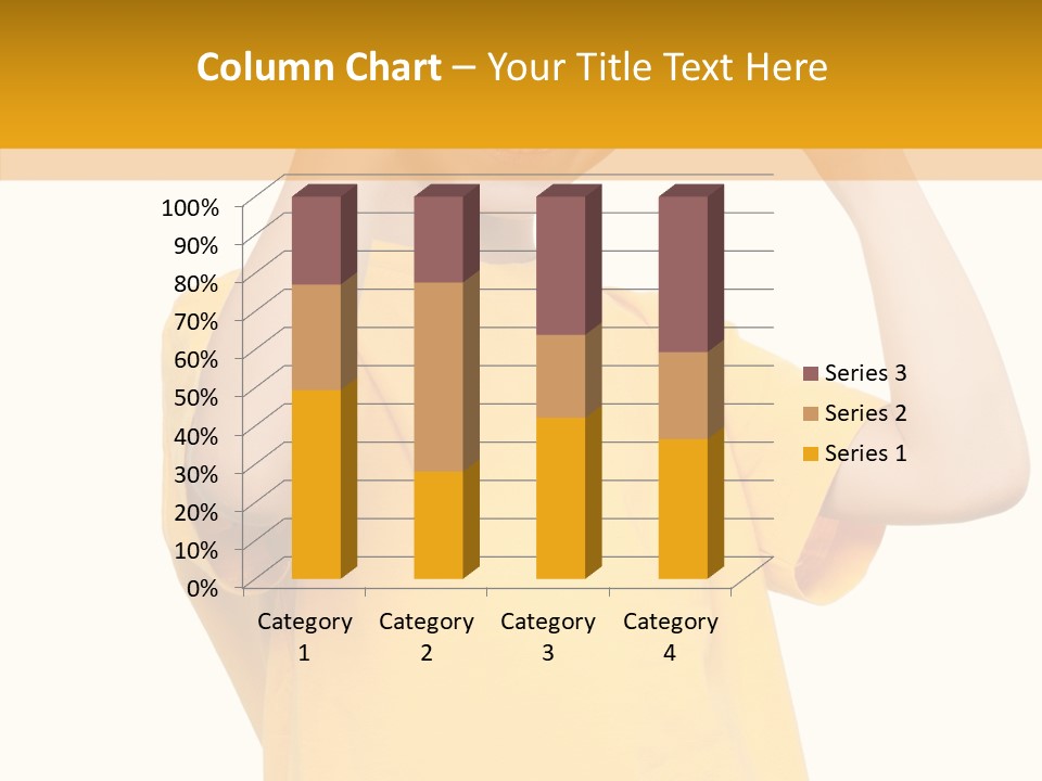 Yellow Handsome Caucasian PowerPoint Template