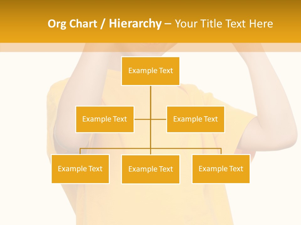 Yellow Handsome Caucasian PowerPoint Template