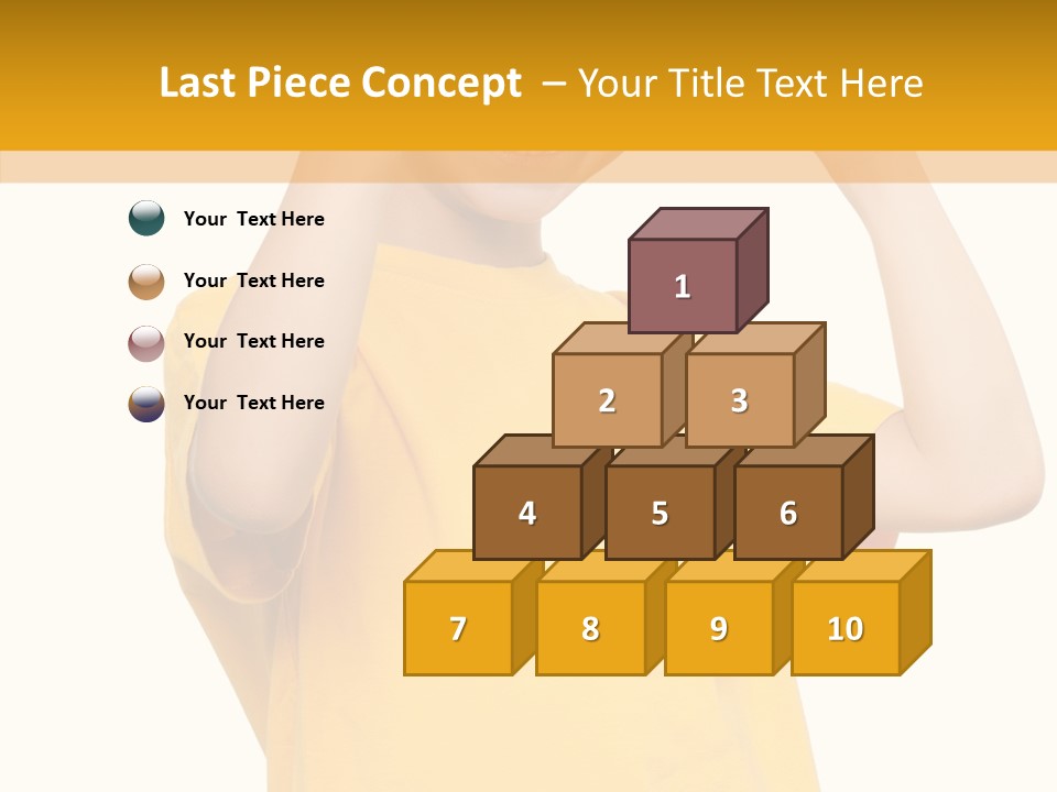 Yellow Handsome Caucasian PowerPoint Template