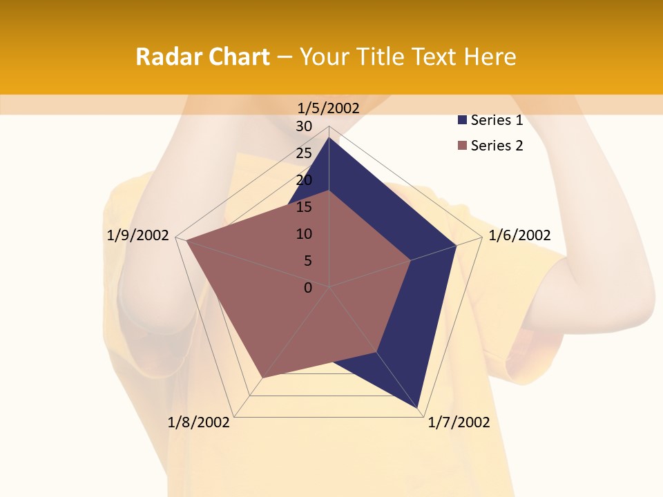 Yellow Handsome Caucasian PowerPoint Template