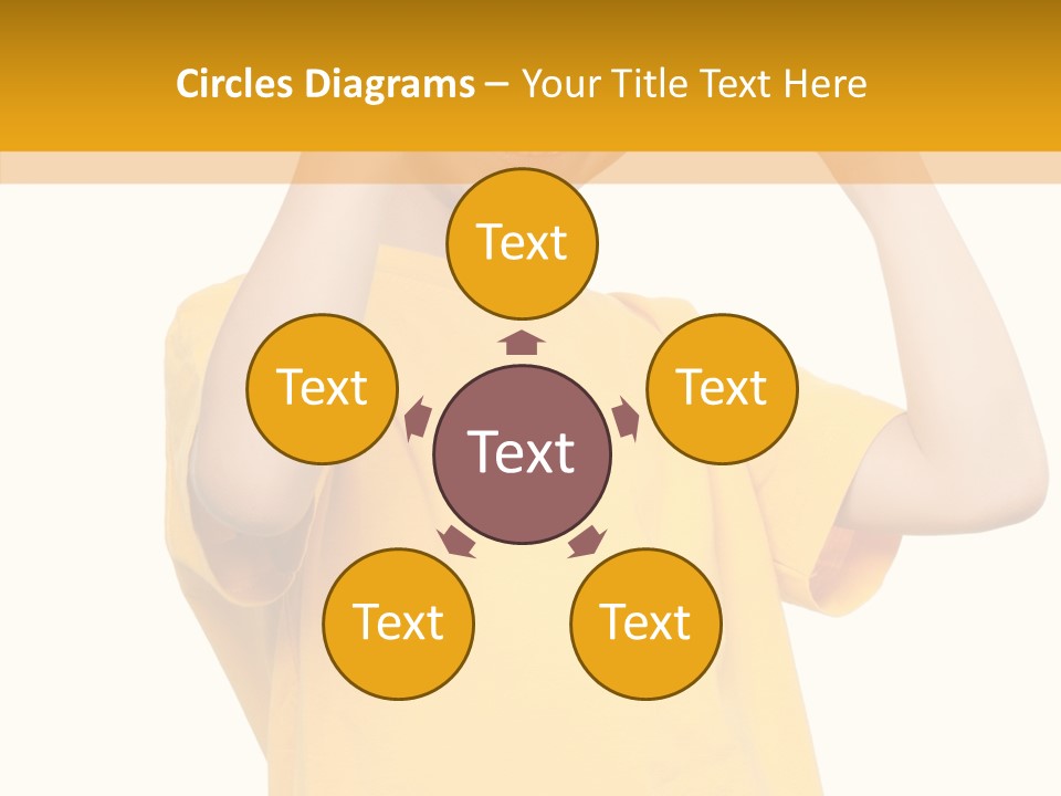 Yellow Handsome Caucasian PowerPoint Template