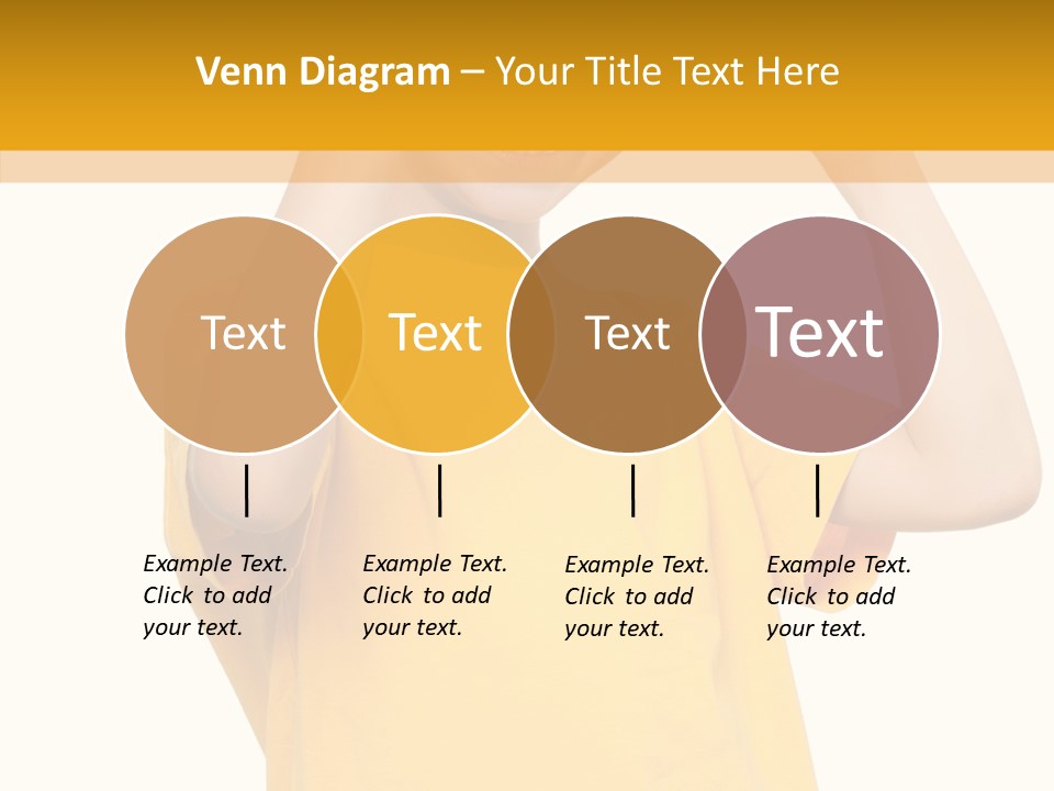 Yellow Handsome Caucasian PowerPoint Template