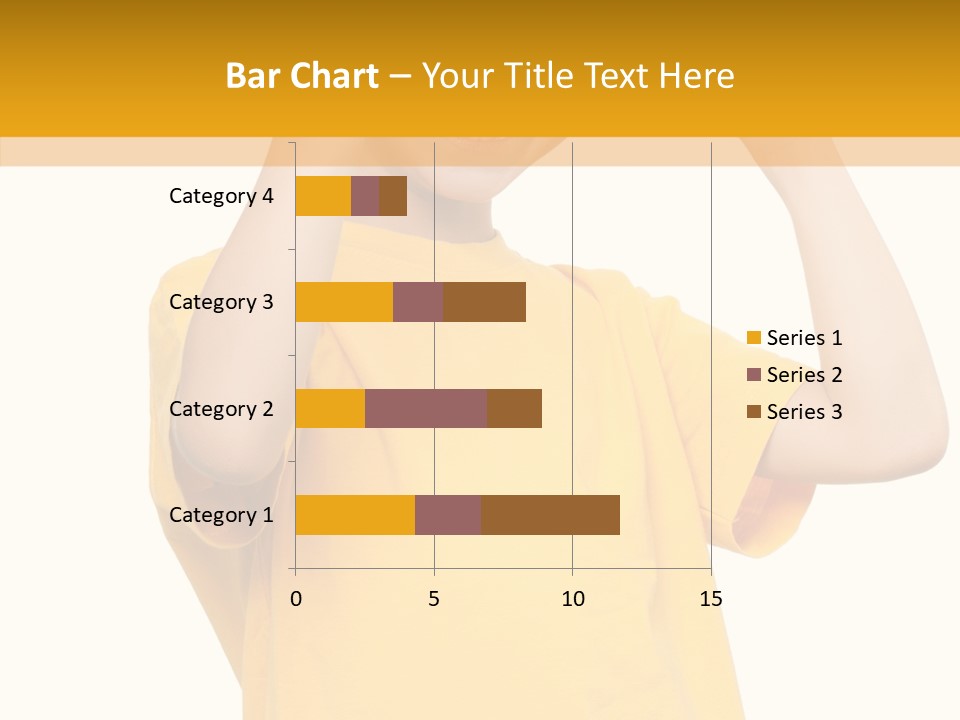Yellow Handsome Caucasian PowerPoint Template