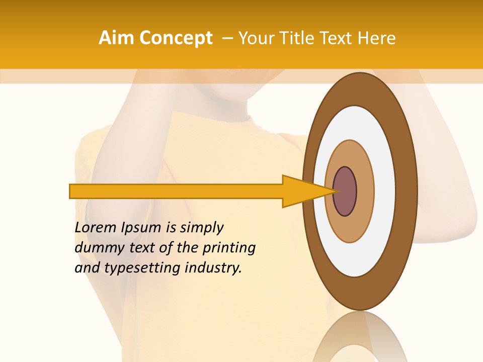 Yellow Handsome Caucasian PowerPoint Template