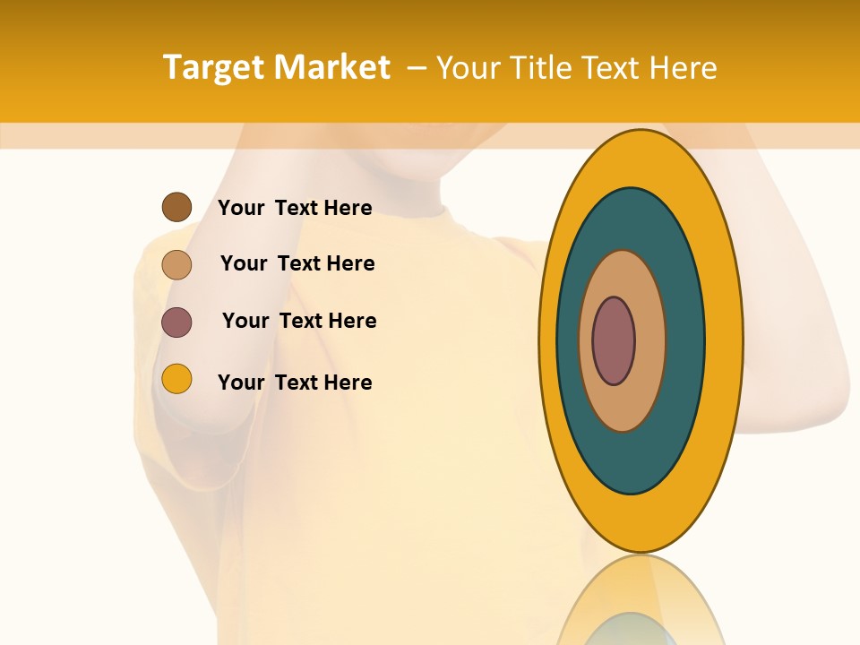 Yellow Handsome Caucasian PowerPoint Template