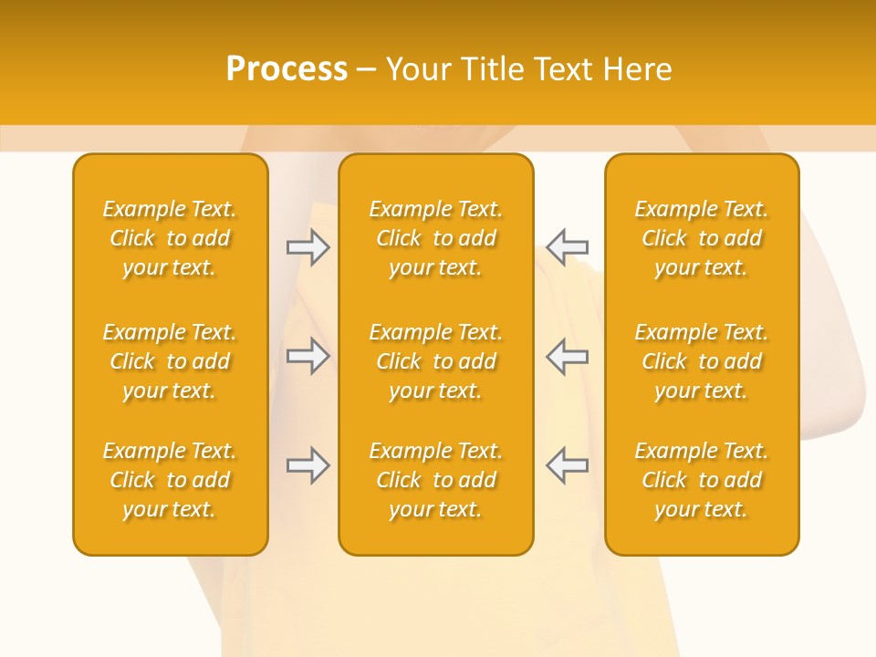 Yellow Handsome Caucasian PowerPoint Template