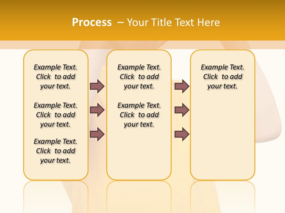 Yellow Handsome Caucasian PowerPoint Template