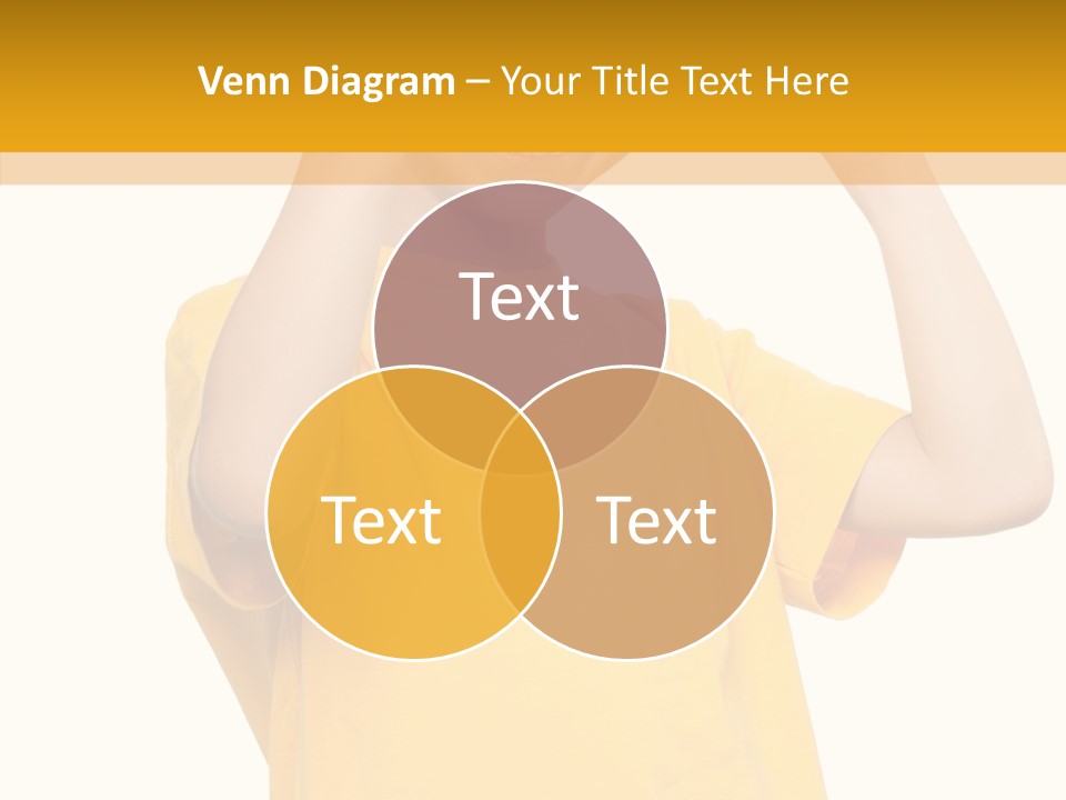 Yellow Handsome Caucasian PowerPoint Template