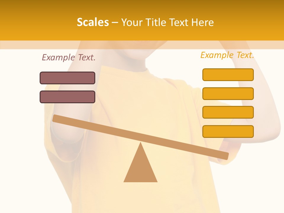 Yellow Handsome Caucasian PowerPoint Template